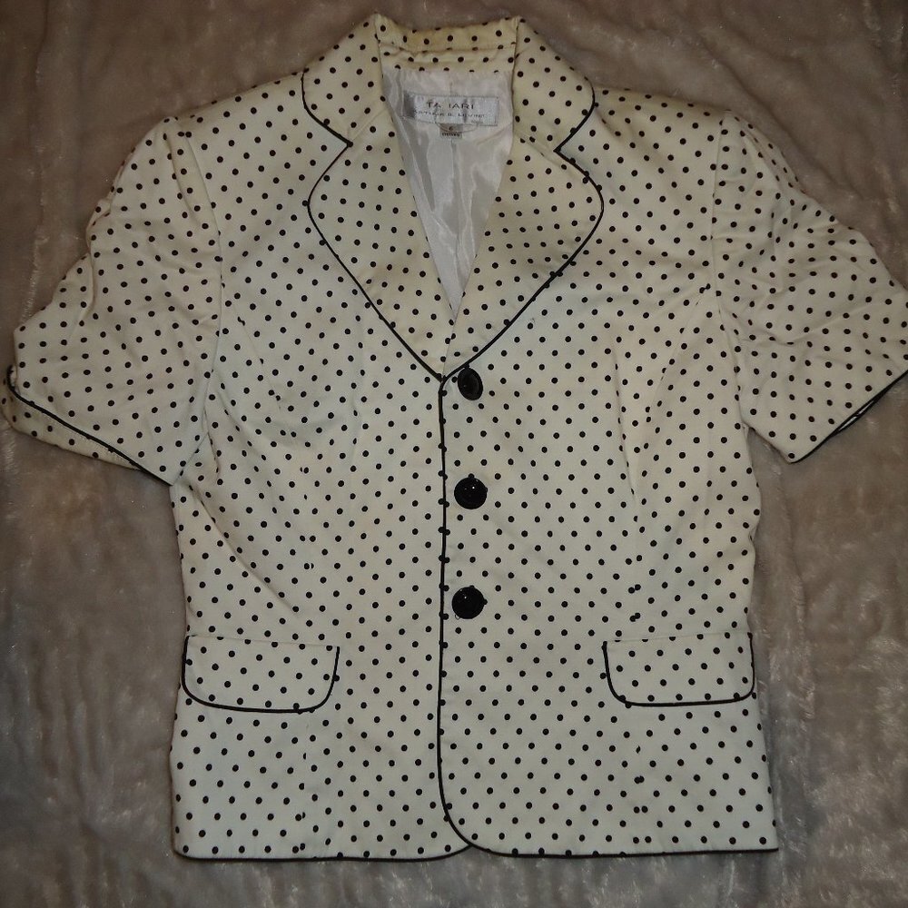 Tahari Polka Dotted Jacket